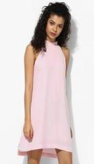 Mango Pink Coloured Solid Shift Dress women