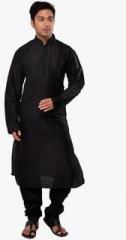 Manyavar Black Solid Kurta Pyjama men