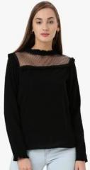 Marie Claire Black Solid Blouse women