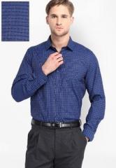 Mark Taylor Checked Blue Formal Shirt men