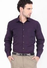 Mark Taylor Solid Purple Formal Shirt men