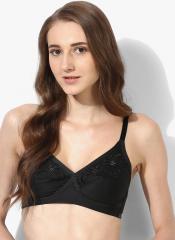 Marks & Spencer Black Embroidered Padded Bra women