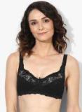 Marks & Spencer Black Self Design Non Wired Non Padded Basic Bra women