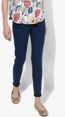 Marks & Spencer Blue Solid Jeggings women