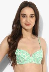 Marks & Spencer Green Printed Wired Padded Bra women