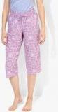 Marks & Spencer Lavender Printed Loungewear Capri Women