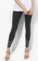 Marks & Spencer Olive Self Pattern Leggings women