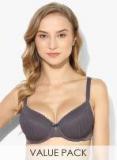 Marks & Spencer Pack Of 2 Multicoloured Self Design Non Wired Non Padded Bra women