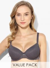 Marks & Spencer Pack Of 2 Multicoloured Self Design Non Wired Non Padded Bra women