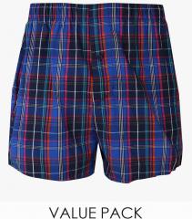 Marks & Spencer Pack Of 3 Multi Coloured Checked Boxers men