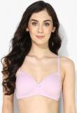 Marks & Spencer Pink Solid Non Wired Padded Basic Bra women