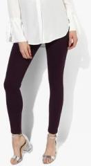 Marks & Spencer Purple Solid Skinny Fit Jeggings women