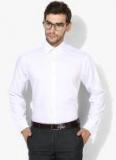 Marks & Spencer White Solid Slim Fit Formal Shirt Men