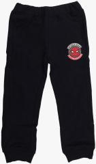 Marvel Spiderman Navy Blue Straight Fit Track Pants girls