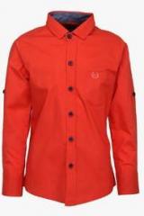 Mashup Red Casual Shirt boys