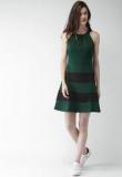 Mast & Harbour Green Striped Shift Dress Women