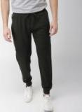 Mast & Harbour Olive Solid Slim Fit Joggers Men