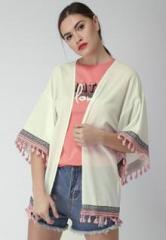 Mast & Harbour White Solid Shrug women