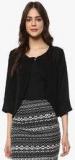 Mayra Black Solid Shrug Women