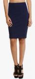 Mayra Navy Blue Pencil Skirt women