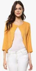 Mayra Yellow Solid Shrug women