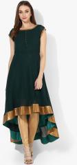 Mbe Teal Green Solid Anarkali Kurta women