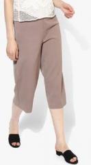 Meee Brown Solid Capri women