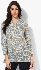 Melange By Lifestyle Blue Printed Tunic women