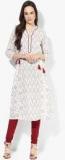 Melange By Lifestyle Off White Printed Kurta women