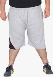 Xmex Grey Solid Shorts Men