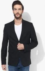 Mexx Black Solid Blazer men