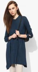 Miaminx Blue Solid Tunic women