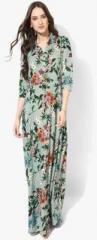 Miaminx Green Printed Maxi Dress women