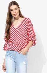 Miaminx Red Striped Blouse women