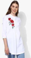 Miaminx White Embroidered Tunic women