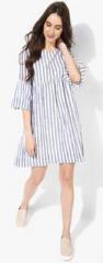 Miaminx White Striped Shift Dress women