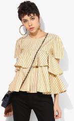 Miaminx Yellow Striped Blouse women