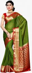 Mimosa Green Printed Saree women