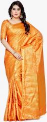 Mimosa Orange Embellished Saree women