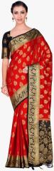 Mimosa Red Woven Design Saree women