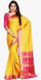 Mimosa Yellow Embellished Saree women