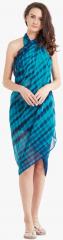 Mirchi Fashion Blue Printed Sarong women