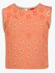 Miss Alibi Orange Casual Top girls