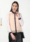 Miss Bennett Beige & Off White Regular Fit Solid Casual Shirt women