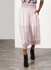 Miss Bennett Cream Printed Skirt women