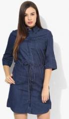 Miss Bennett London Drawstring Denim Dress women