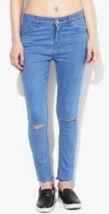 Miss Bennett London Let Down Hem Skinny Jeans women