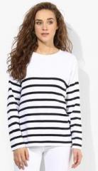 Miss Bennett London Stripe Side Split Jumper women