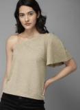 Moda Rapido Beige One Shoulder Top Women