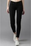 Moda Rapido Black Solid Skinny Fit Mid Rise Jeans women